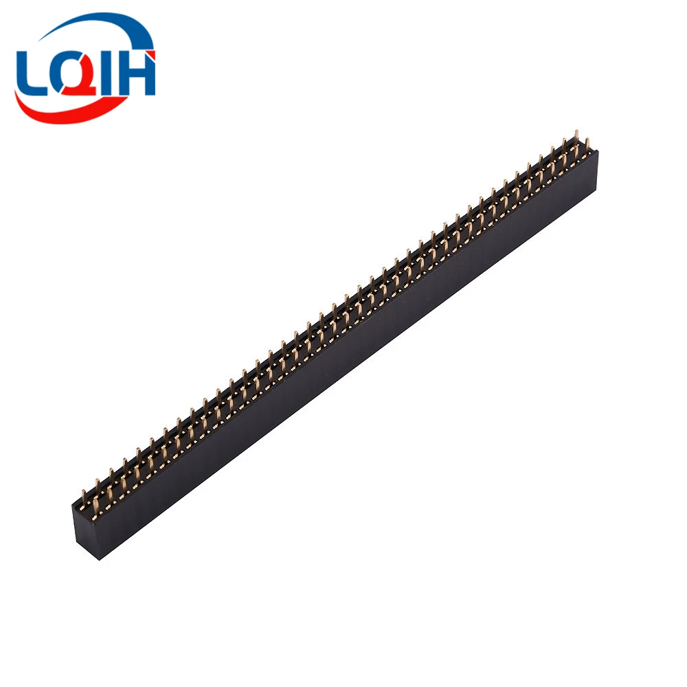 2.54mm Double Row Female 2~40P Breakaway PCB Board Pin Header socket Connector Pinheader 2*2/3/4/6/10/12/16/20/40Pin For Arduino