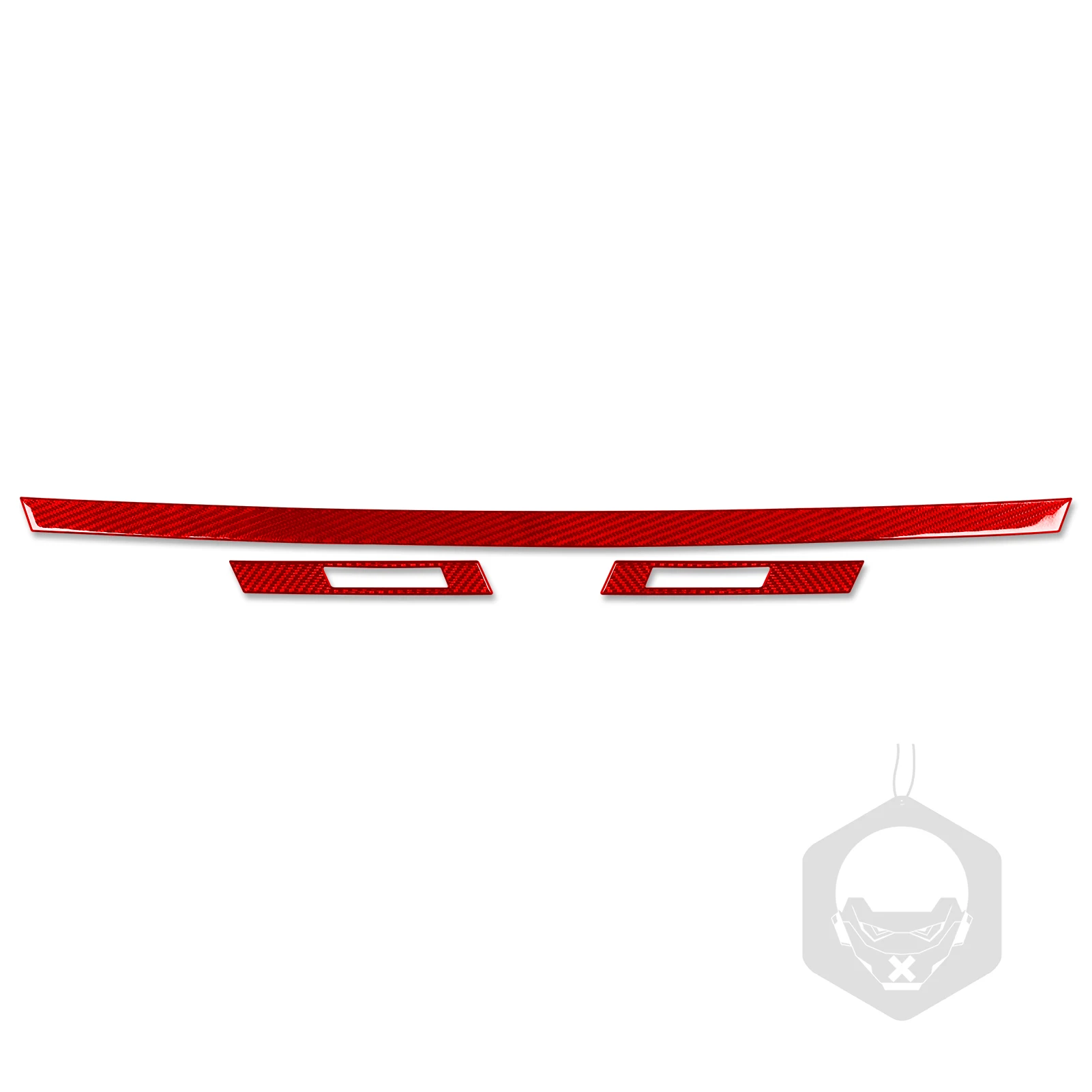 For BMW 7 Series F01 2009-2014 Carbon Fiber Rear Trunk Panel Trim Sticker Cover Car Exterior Accessories Decorative Stickers