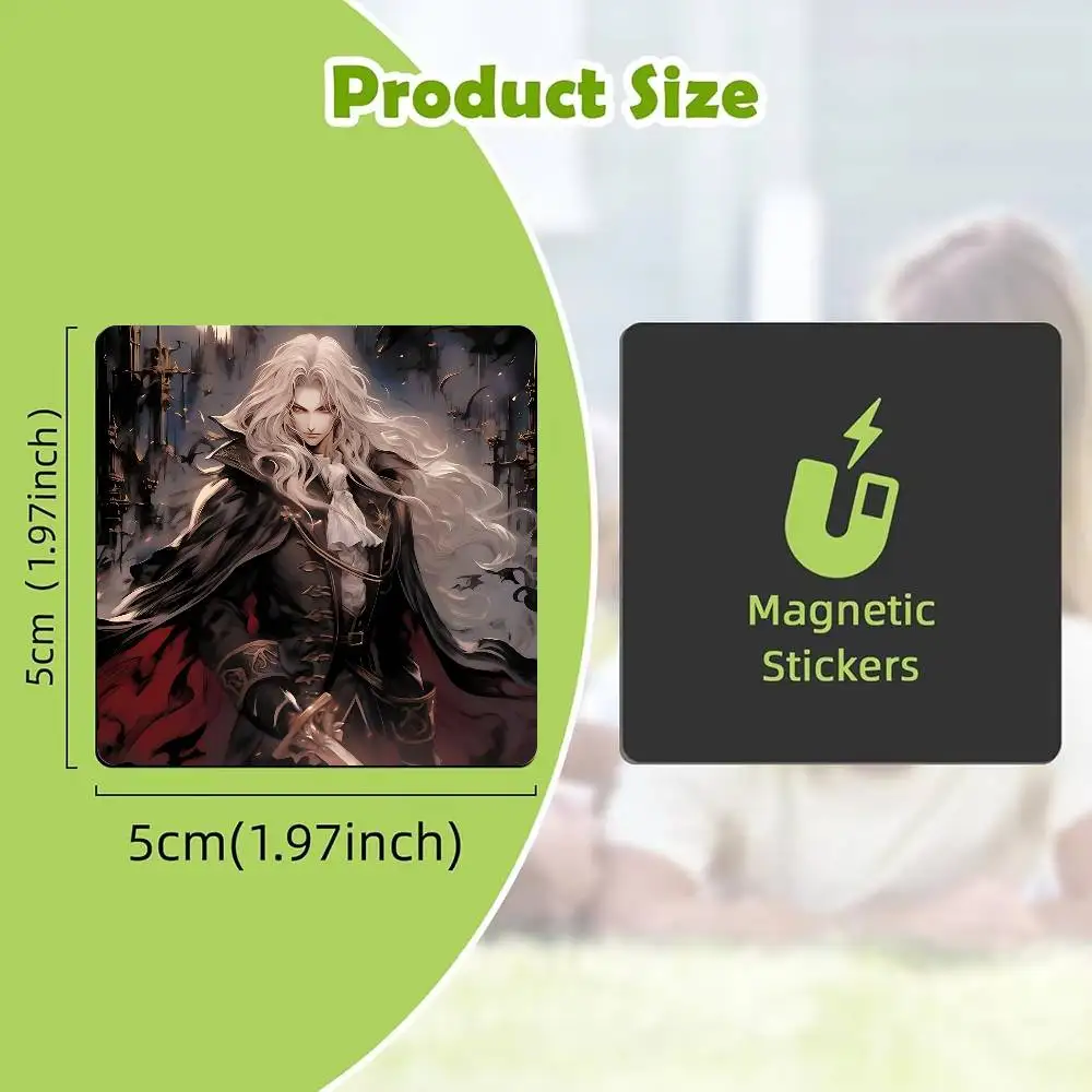 Anime Castlevania Alucard Refrigerator Magnet Creative Kitchen Home Decoration Soft Magnetic Decor Festival Gift Multi Scene Use