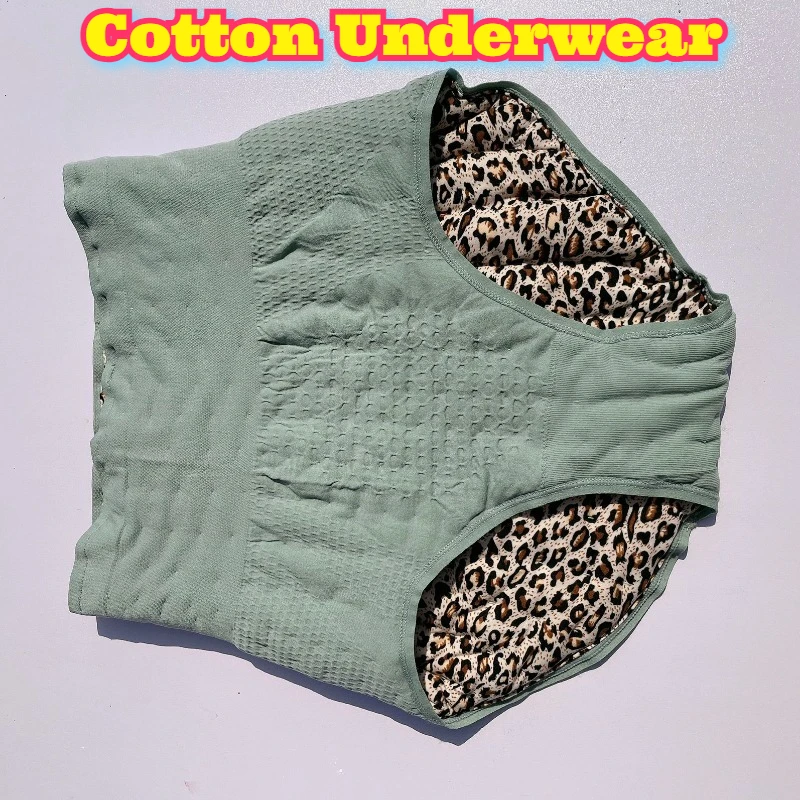 النساء الملابس الداخلية القطنية الحرارية عالية الخصر البطن الدافئة دعم الورك الراحة اليدوية منتصف العمر المسنين سيدة الصحة الشتاء الرعاية