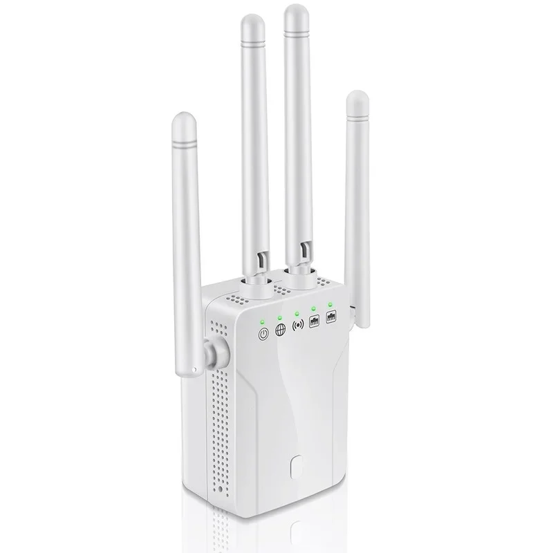 

M-95B Wireless Repeater Wifi Router 300M Signal Amplifier Extender 4 Antenna Router Signal Amplifier Suitable for Home Office