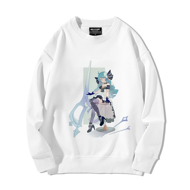 LOL League of Legends The Hallowed Seamstress Gwen Jointly Signed Round Neck Hoodie Men and Women Autumn Winter Anime Sweatshirt