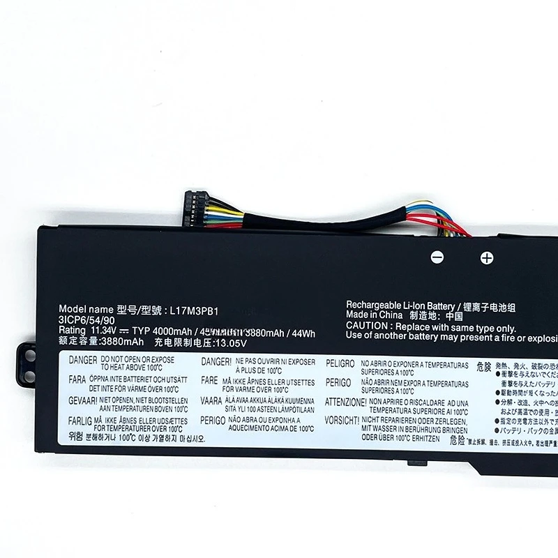 L17M3PB1 Laptop Battery for Lenovo IdeaPad 330-17ICH 330-15ICH L17D3PB0 5B10Q71254 L17C3PB0 5B10Q71252 5B10W67266 11.34V 4000mAh