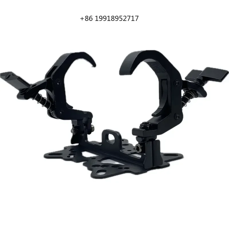 Black/Silver Aluminum Double Clamps LED Moving Head Light Folding Hooks Stage Lighting Truss Tube Mobile DJ Disco Club JJ97