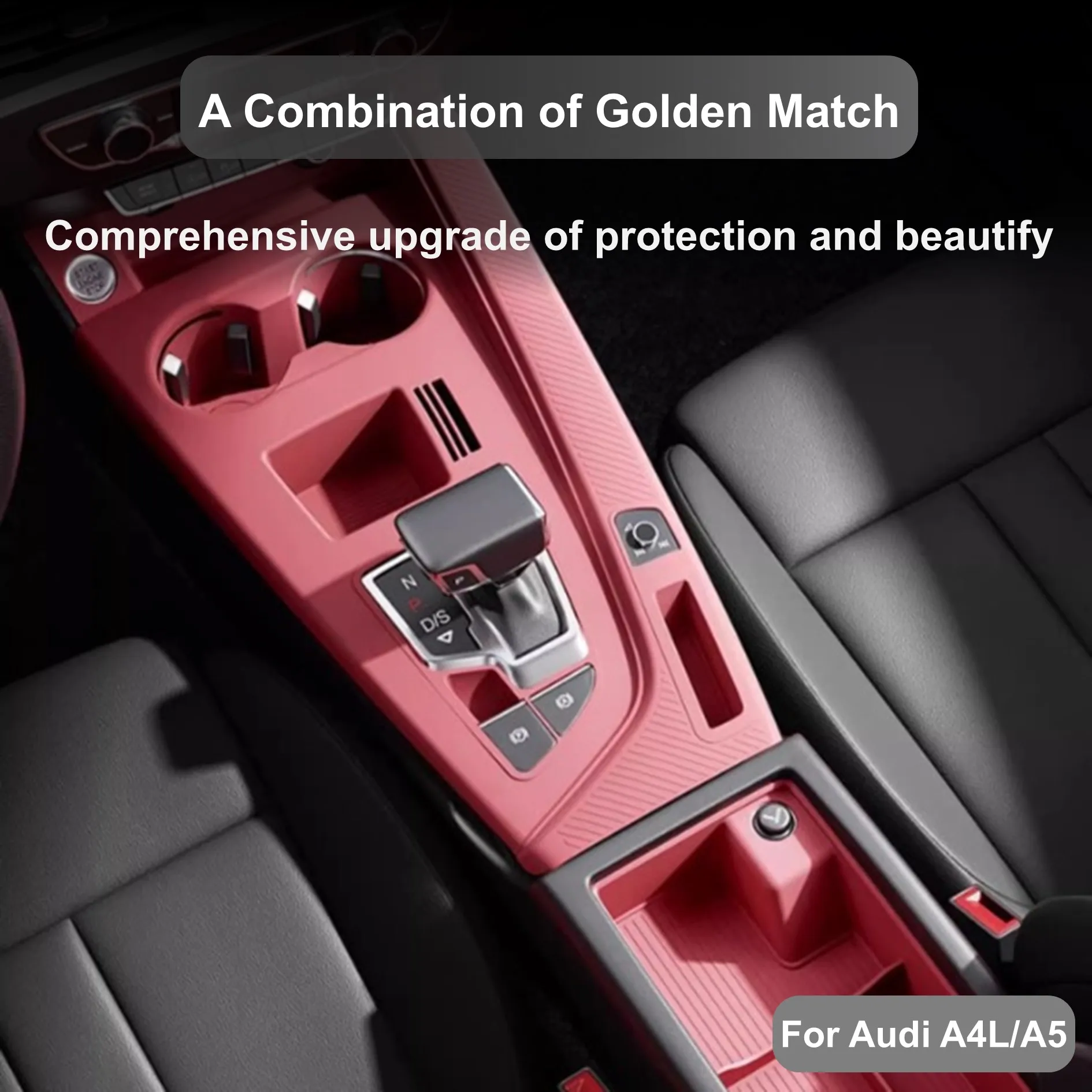 

Fit for Audi A4 B9 A5 S4 S5 2024 2023 2022 2021 2020 Central Control Panel Cover Storage Box Silicone Anti-Scratch Waterproof