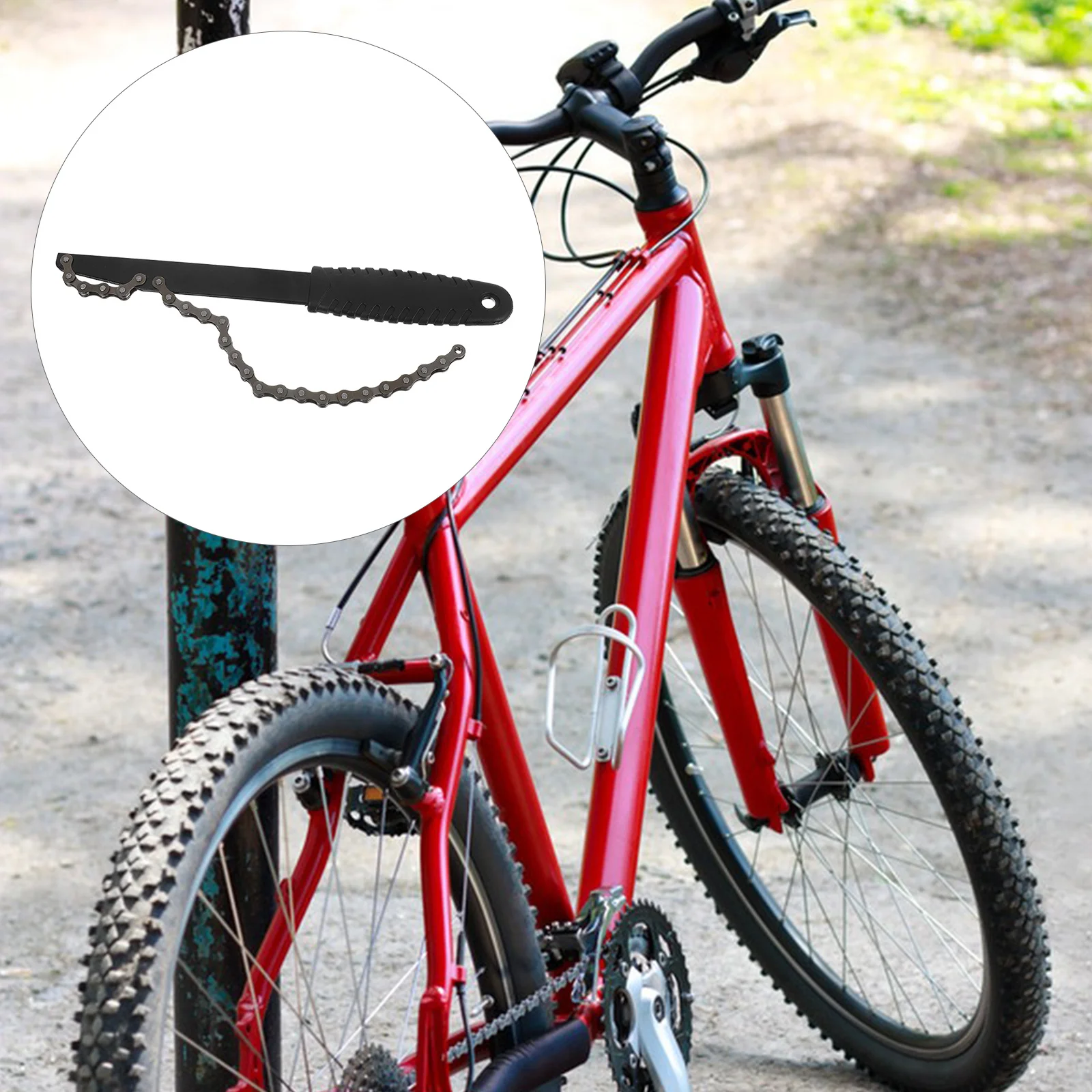 

Bike Cassette Lockring Removal Tool Set Chain Whip Sprocket Remover Freewheel Installer Durable Compact Lightweight