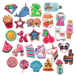 Cute Cartoon Emblem Clothing Accessories Badge Sticker Embroidered Embroidery Sticker Iron-on Patches