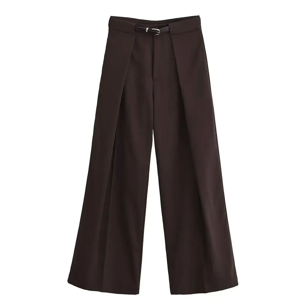 Tangada 2025 Dames Effen Pakbroek Broek Met Riem Hoge Taille Broek QN019