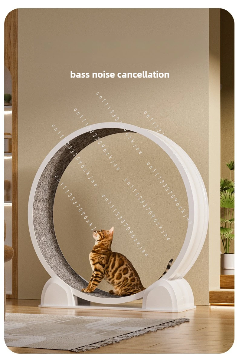 New Cat Treadmill ABS Material Cat Treadmill with Digital Display Cat Fitness Training Roller Treadmill Pet Toys Silent Wheels