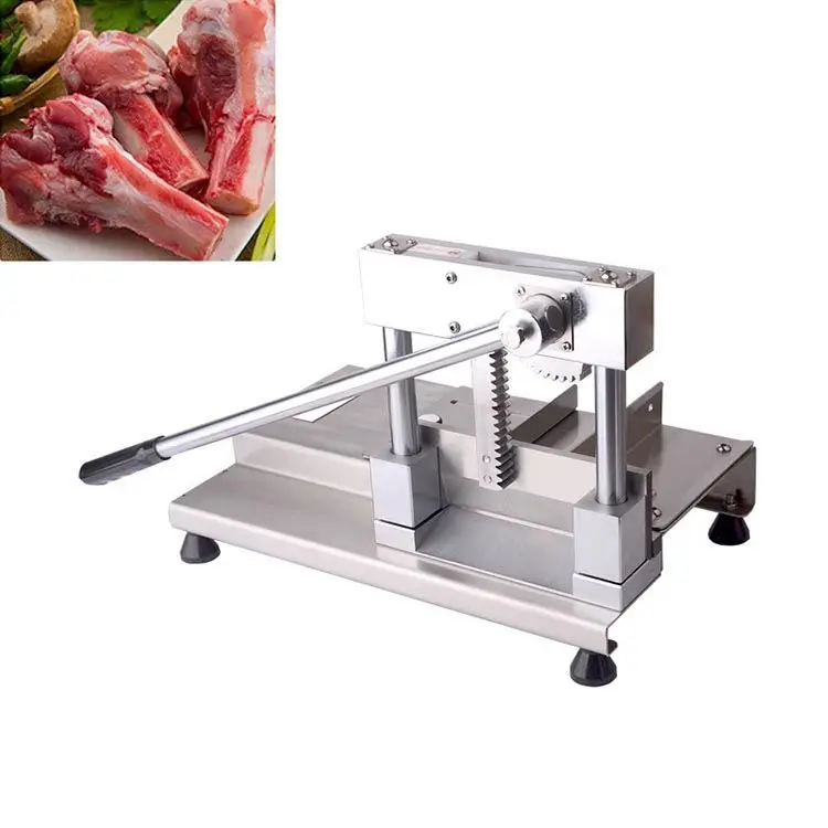 Manual Frozen Meat Bone Saw Cutting Chopping Cutter Machine Leg Cutter Fish Ribs Bone Ribbonfish Guillotine Cut Machine