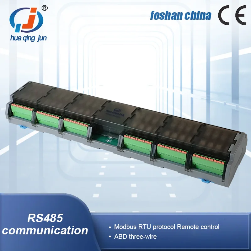 

Chingjun 48-канальный модуль реле связи RS485 G2R-1 DC12V 24V 10A QJ-48O1Z-T4 Modbus RTU реле модули для освещения
