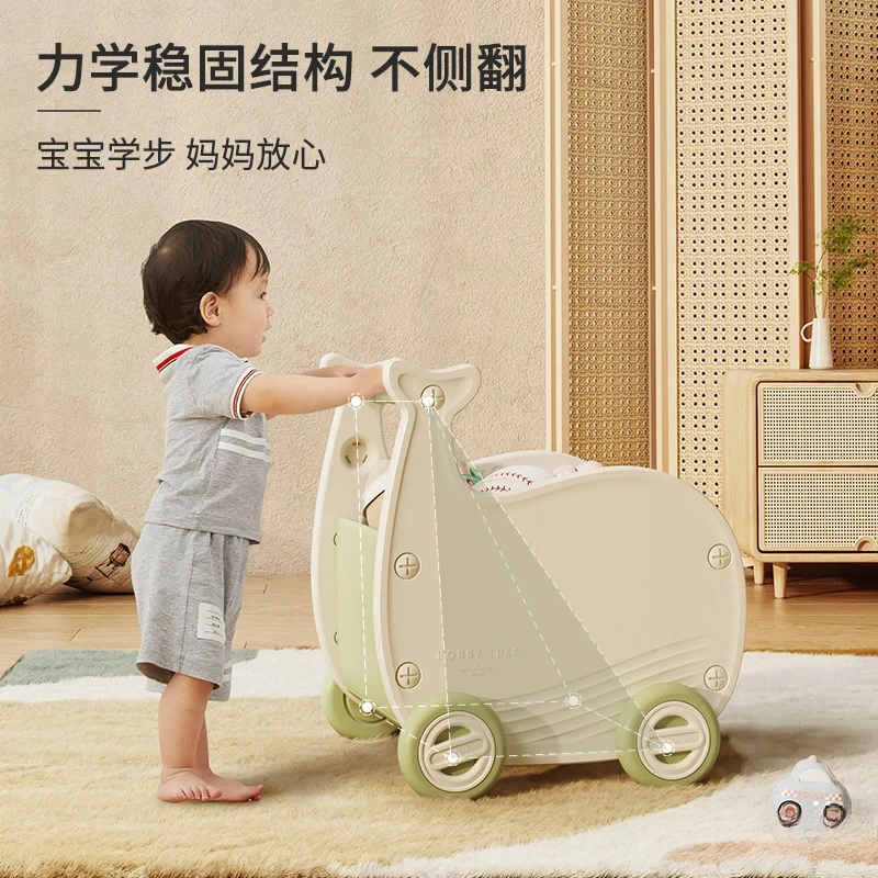 Children's Trolley Simulation of Every Family Toys Storage Baby Shopping Cart Supermarket Puzzle Birthday Gift