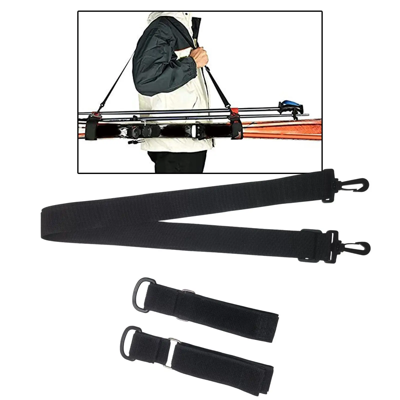 

Ski Carrier Strap Snowboard Shoulder Strap Portable Adults Teens Removable