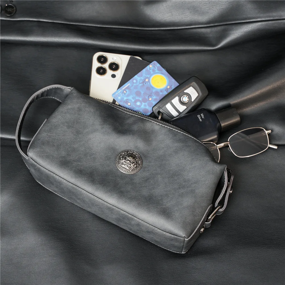 Drachenkopf-Clutch Herrentasche Business Casual Clutches Taschen Herren Weiche PU-Leder Clutch Männliche Handytasche Handtasche Geldbörse – Detail 14