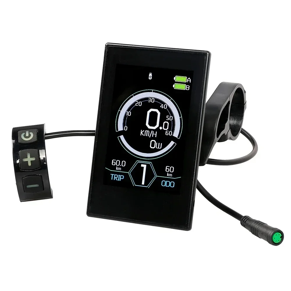 48V Display Full Color LCD Dual Battery Electric Bicycle Bicycle Controller with Display