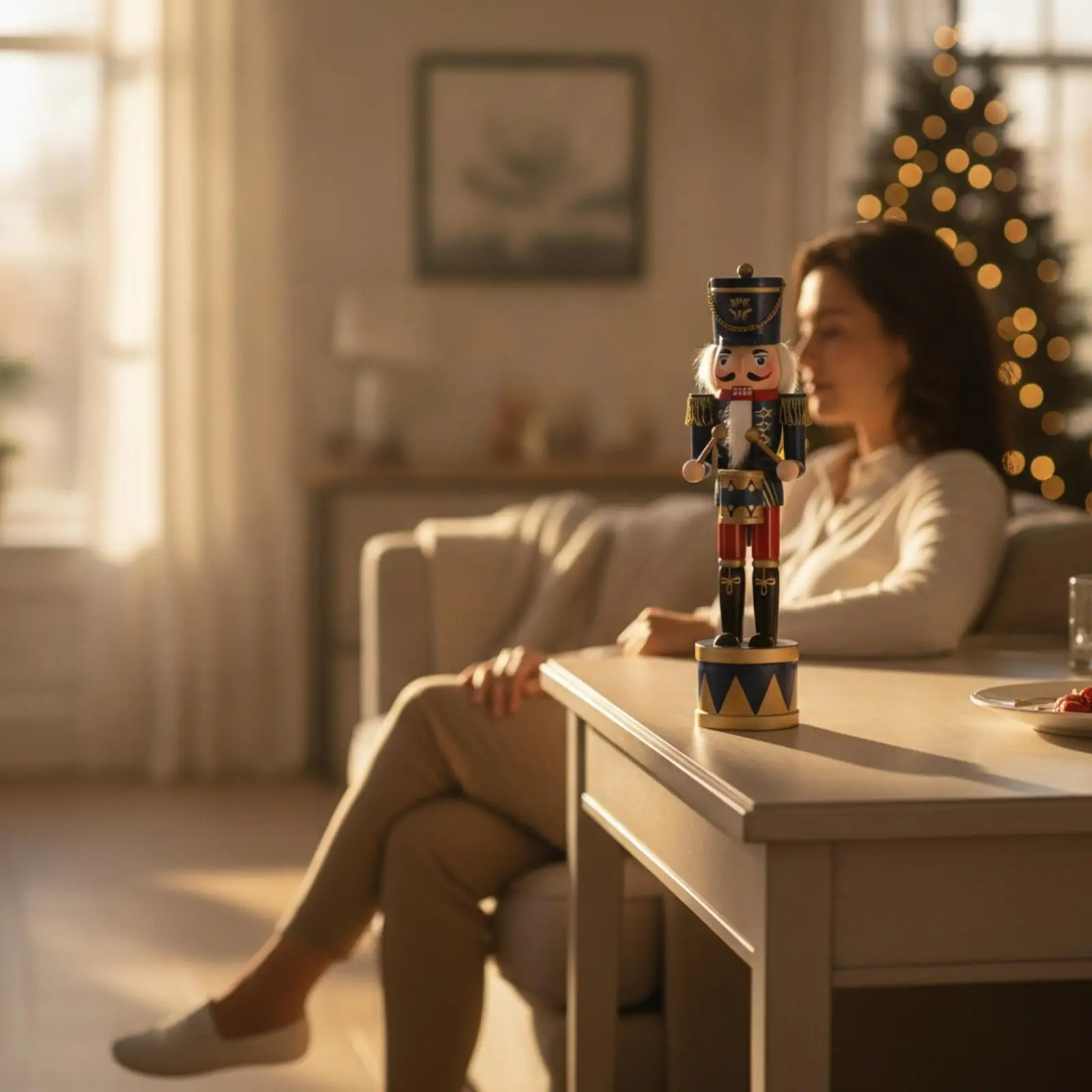 Drummer Nutcracker Christmas Nutcracker with Drum Holiday for Collectors, Mantel, Tabletop