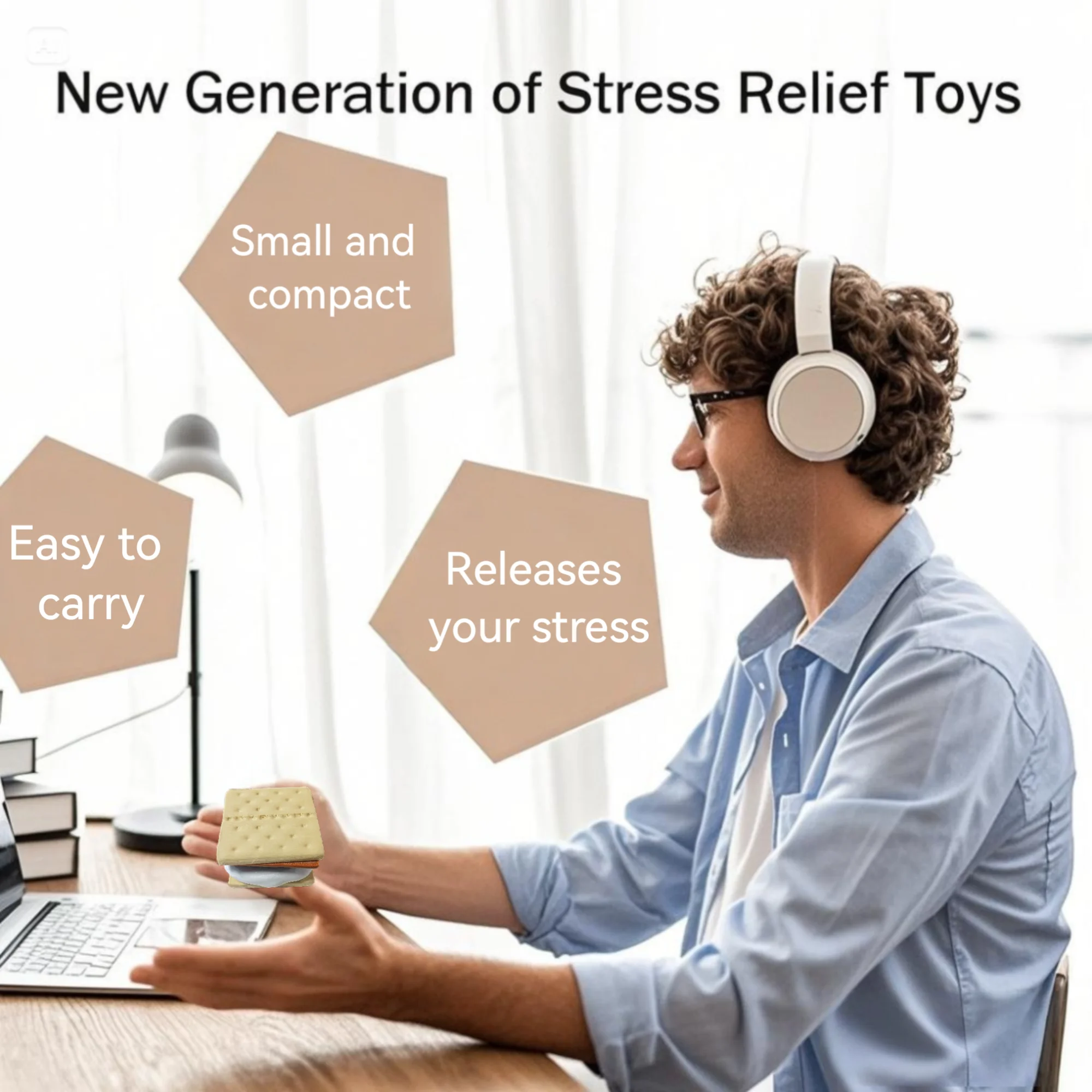 The plastic sandwich bread figurine is not easy to break and is a perfect gift for offices, living rooms and desks