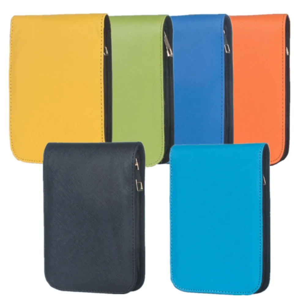 Pencil Bag Pen Container Bag Large Capacity Fountain Pencil Case PU Leather Zipper 6 Colors Dustproof Writing Holder Supplies view 2