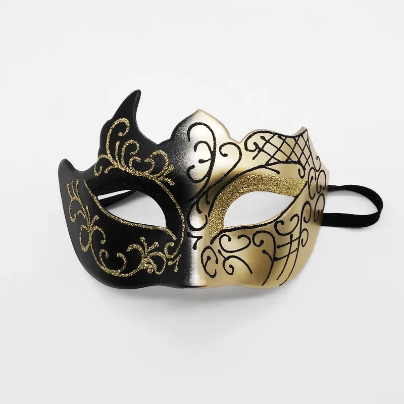 Half Face Phantom Masquerade Cosplay Mask PVC Steampunk Plastic Men Women Punk Carnival Costume Props The Phantom Dancer Mask