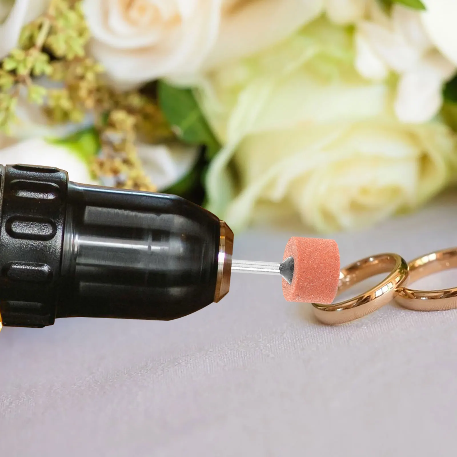 

45 Pcs Abrasive Stone Grinding Wheel Sander Drill Attachment Bowl Shape Bits Sanding Disc Nail Sponge Rotary Tool