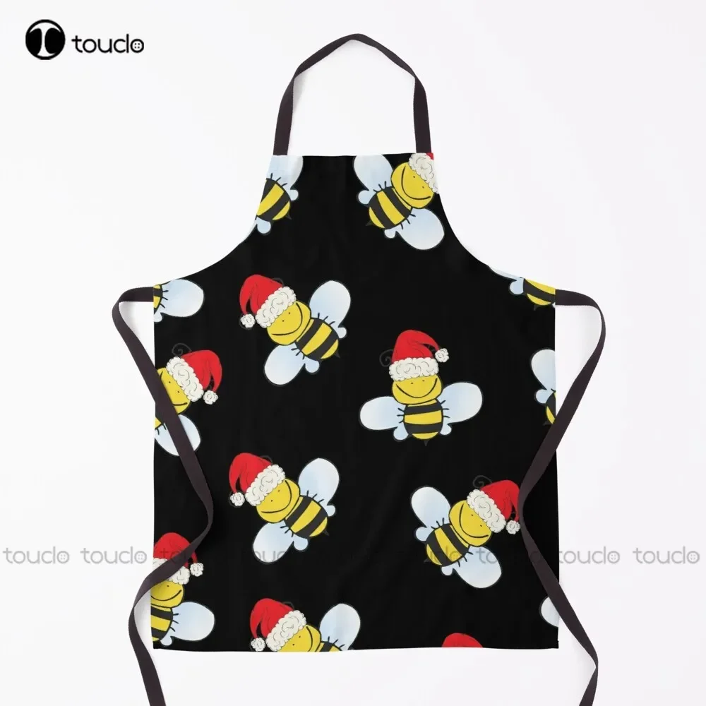 

Рождественский фартук с медовыми пчелами, милый фартук для женщин и мужчин, унисекс для взрослых, садовый кухонный фартук для уборки дома