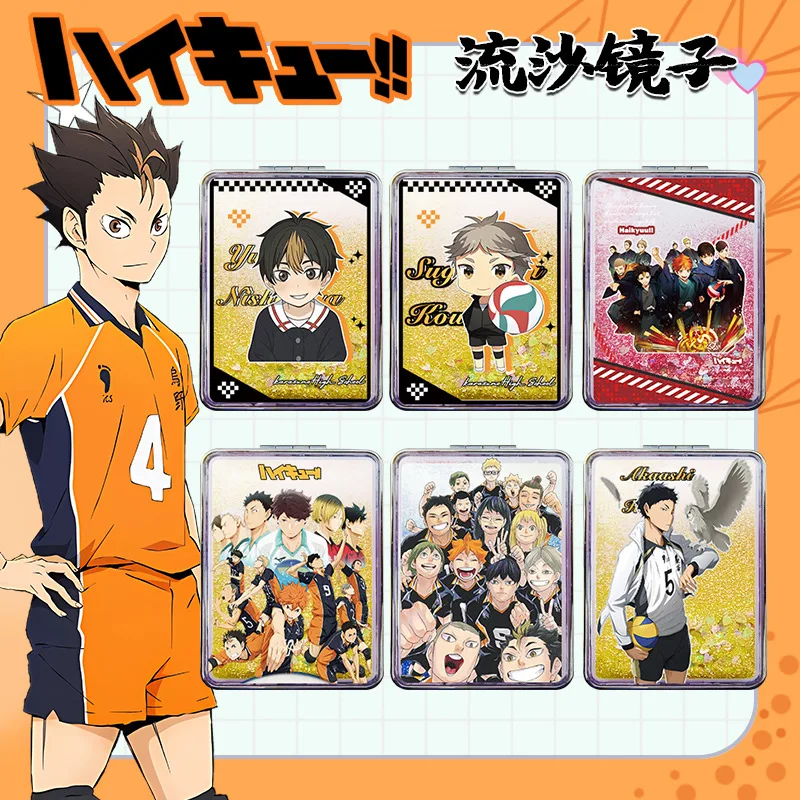 

Haikyuu!! Shoyo Hinata Tobio Kageyama Kozume Kenma Tetsurou Kuroo Cosplay Quicksand Mirror Cartoon Anime Cute Adorable Delicacy