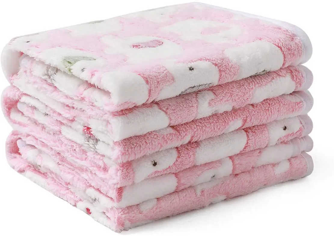 Schattige Olifant Babydeken Pasgeboren Inbakeren Wrap Beddengoed Zacht Warm Baby Quilt Koraal Fluwelen Kinderwagen Cover Baby Accessoires