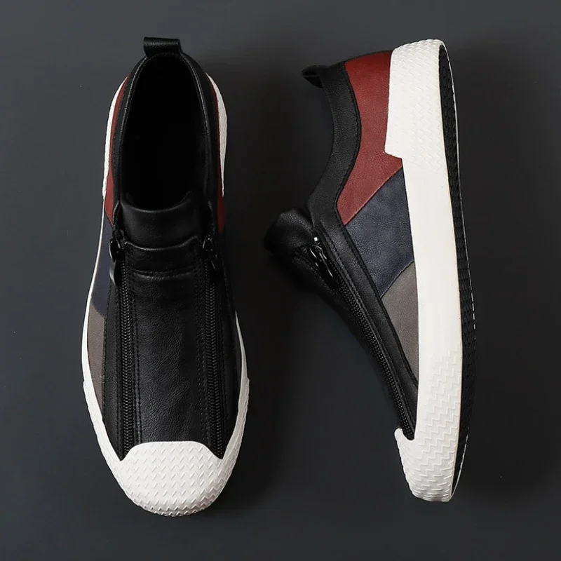 Men\'s Sneakers High Quality Men Shoes Comfortable Leather Shoes Wear-resistant Plus Size Casual Driving Shoes Hot Sale Moccasins