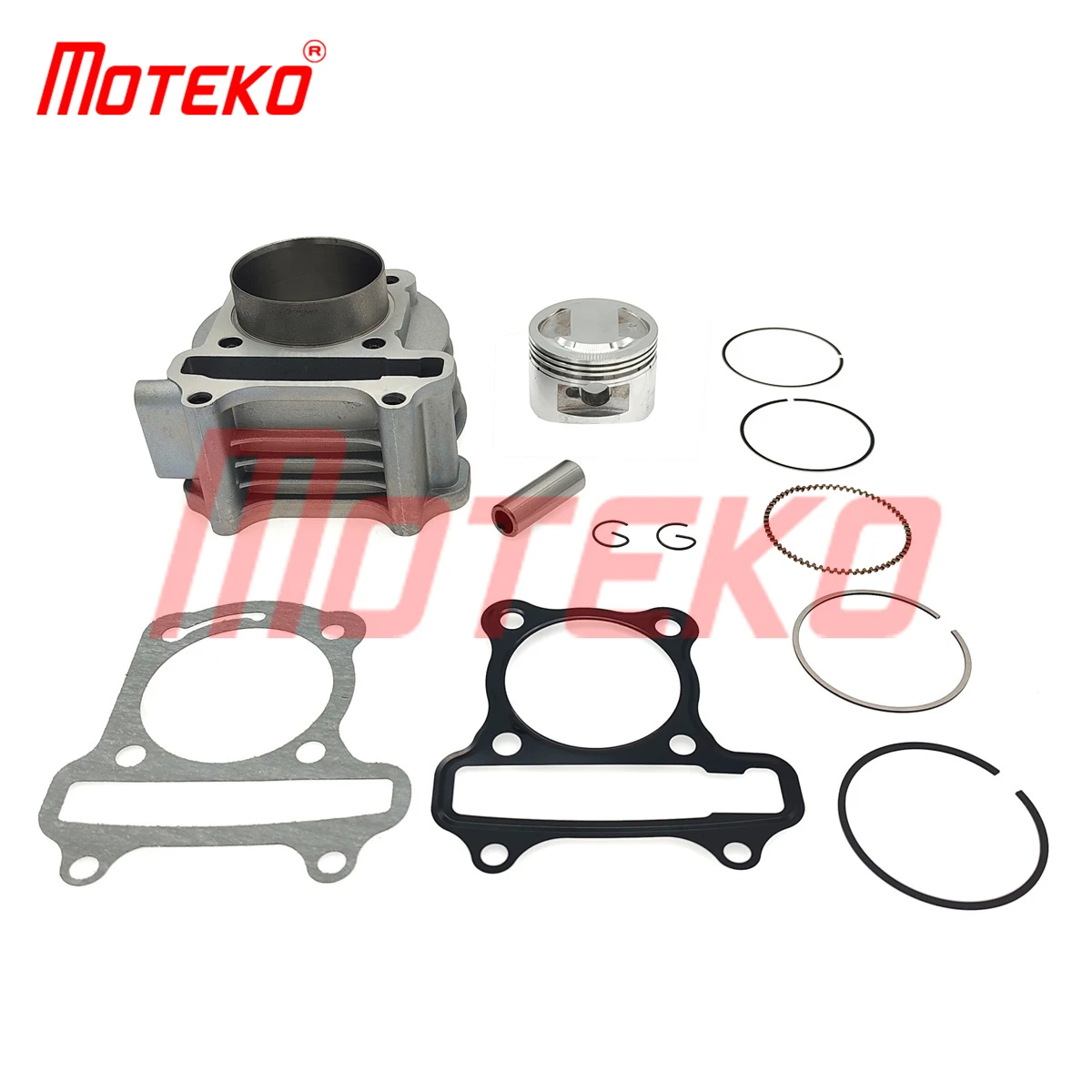 BX15120352 GY6 120CC 52MM BIG BORE CYLINDER AND CONVEX PISTON KIT 13MM PIN SCOOTER ENGINE PARTS FOR 139QMB CHINESE SCOOTERS ATV