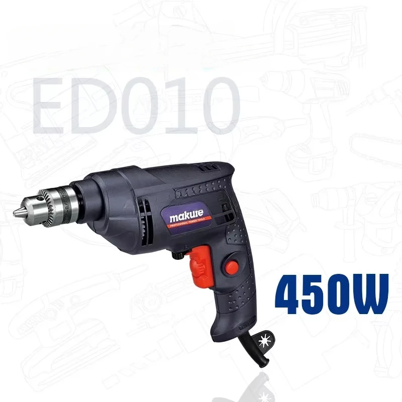 

Makute Electric Drill 10mm 450W with Design (ED010)