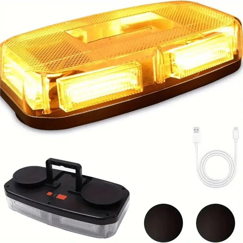 A02F-Multifunction Magnetic Flashing Warning Light Portable Work Lamp Rechargeable Mobile Emergency LED Torch Light
