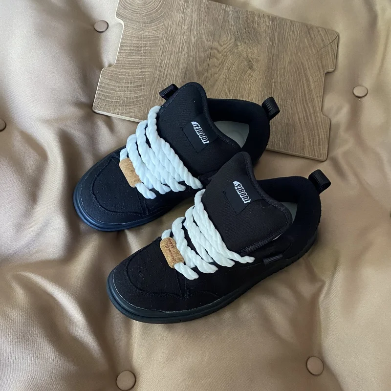 Commuting Thick-Soled Black Loafers, Large Size Men's Shoes, Simple Casual Shoes, Breathable Men's Shoes, Versatile Black Warrior Casual Sneakers