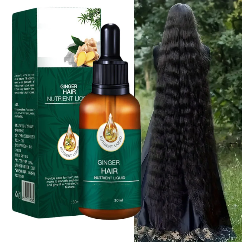 생강 모발 성장 오일 탈모 방지 세럼 빠른 모발 재성장 대머리 예방 두피 영양 모발 성장 제품 강화