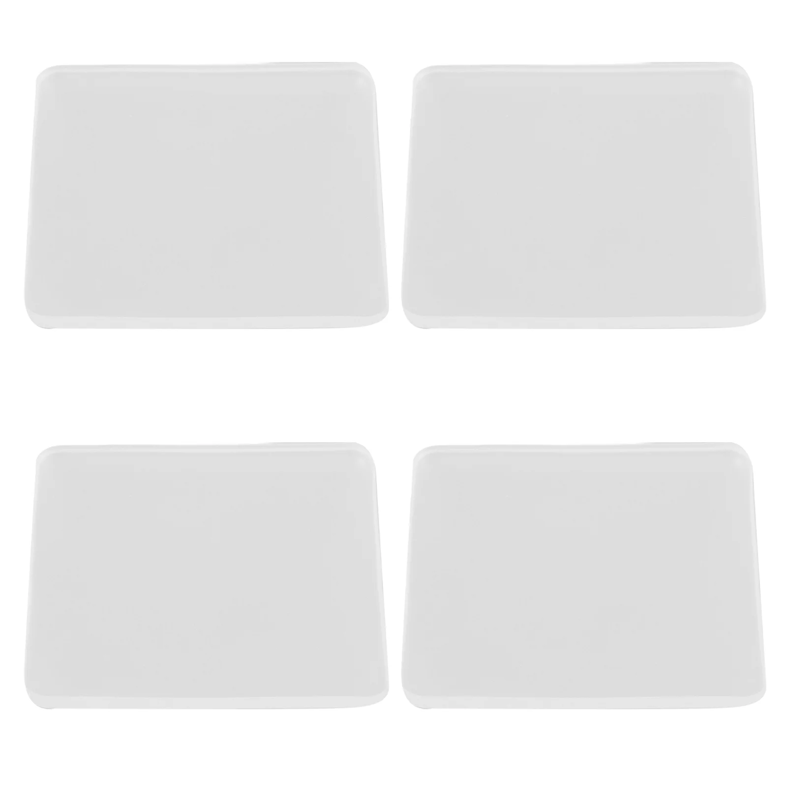 4 Pcs Furniture Fixed Foot Pad Floor Chair Mat Non Slip Phone Mount Pads Pvc Sticky Gripping Clear Fixable Gel