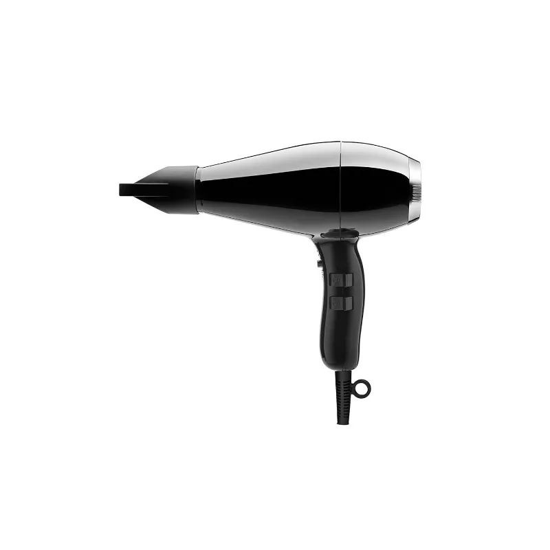 Elchim Milano Ceramic Hair Dryer Ultra Slim & Lightweight Salon Professional Blow Dryer, Concentrator Included, Black, 2000 Watt