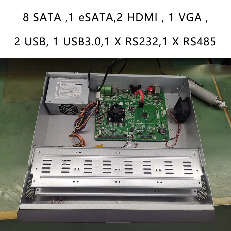 4K 64 Channel NVR IP Security Camera H.265 Network Video Recorder Surveillance Camera System Commercial Project School Hospital