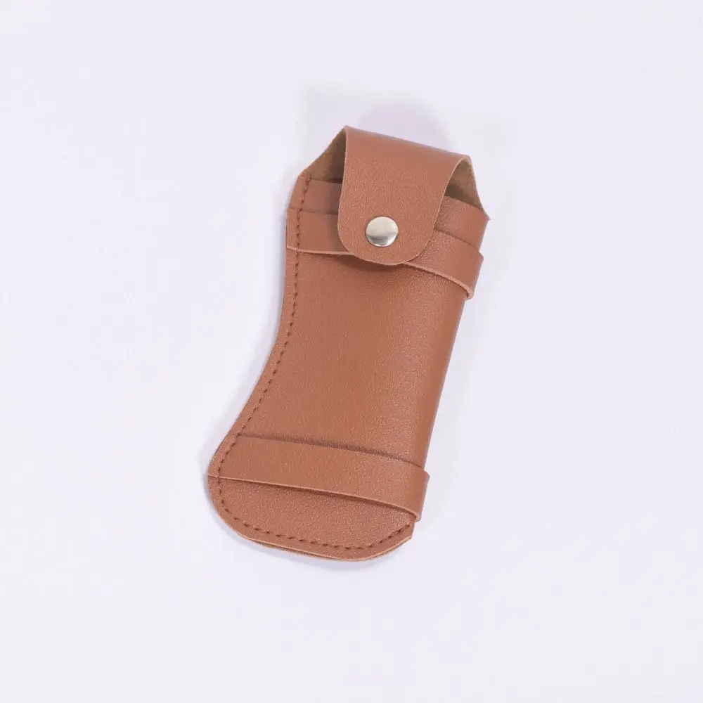 High Quality Black/Brown Sheath Holder PVC Leather 12*6.5cm Pocket Hunt Belt Loop Case Camp Outdoor Carry Case