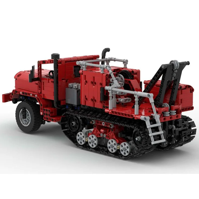 

MOC-238551 M93x Halftrack Chassis 6x6 Drive Transport Vehicle Brick Set Creative Toys Birthday Gift Track Maintenance Vehicle