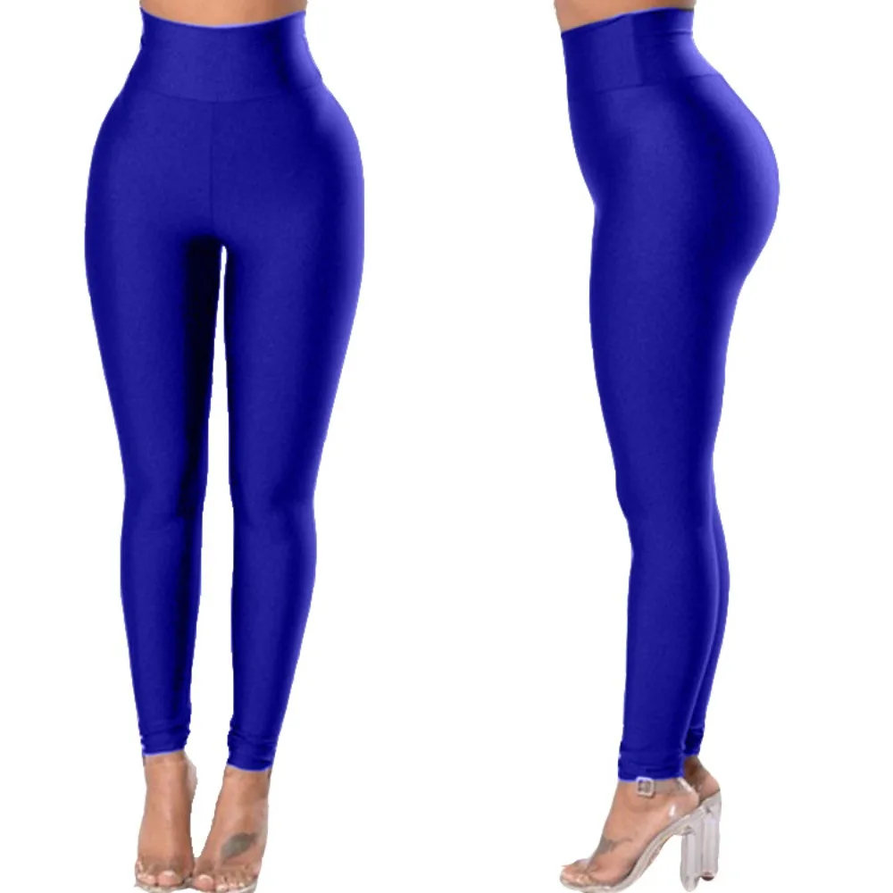 Leggings femininas de cintura alta e alta elasticidade – calças justas e emagrecedoras de secagem rápida para o verão, ioga, corrida, academia, roupas casuais