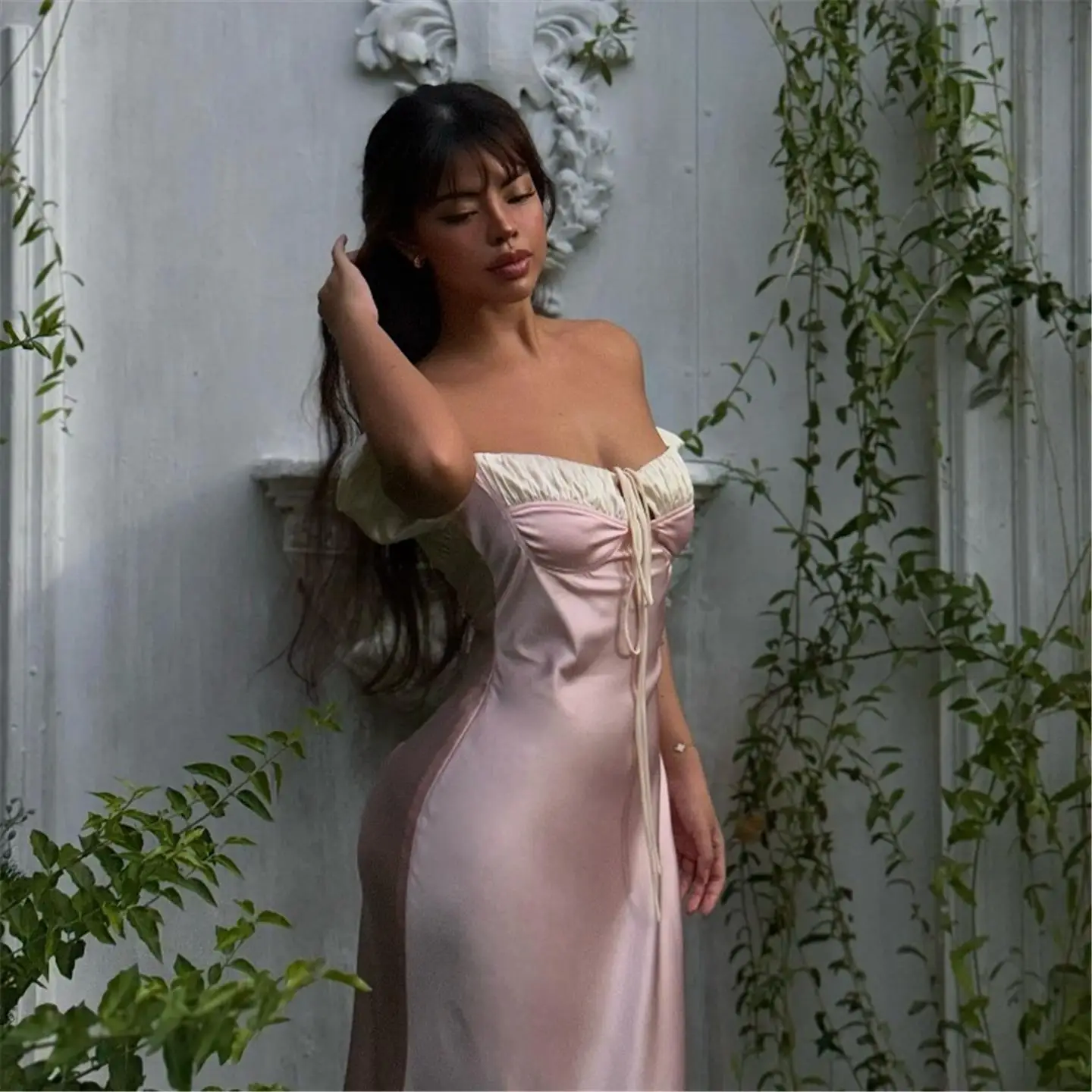 

Женская футболка Pure Desire Floral Me, сексуальная футболка с высокой талией Bubble Sve, длинная футболка из ацетатного волокна Dr Ciwalk Sle