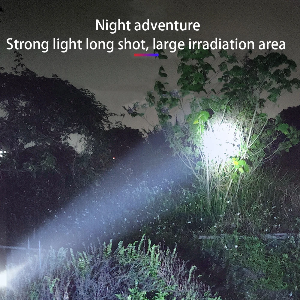 Multi-function Solar LED Flashlight Solar Rechargeable Flashlight  Lanterna Portable Solar Flashlight for Outdoor Camping