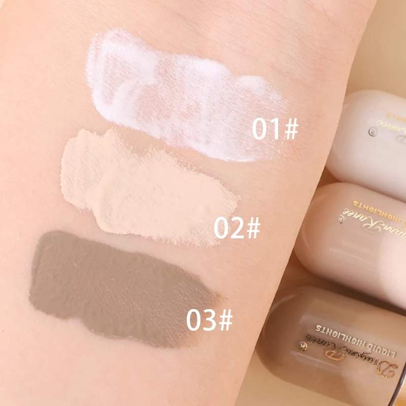 3 ชิ้น/กล่อง Liquid Contouring Bronzer Stick Matte สีน้ําตาลจมูกครีม Brighten คอนซีลเลอร์ Highlight Foundation แต่งหน้า