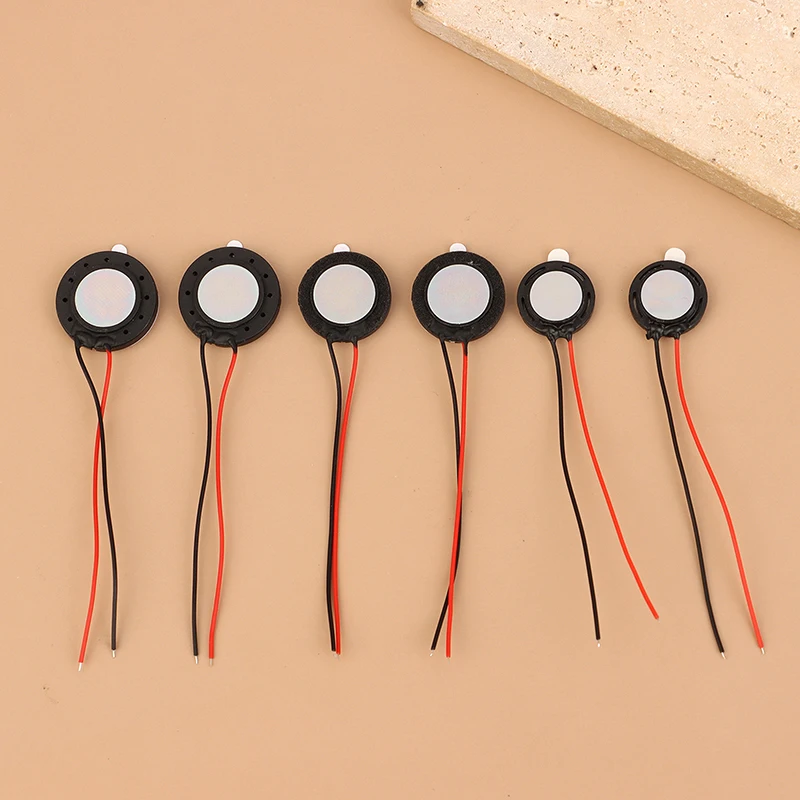 8  1W Mini Round Speaker 15/18/20mm Dia Replacement for Mobile Phone, Tablet, DIY Audio Projects, 2Pcs