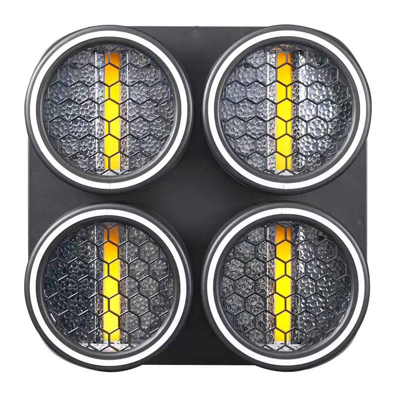 New dmx Four eyes retro light RGB RDM Stage Blinder Matrix Effect Retro lamp light