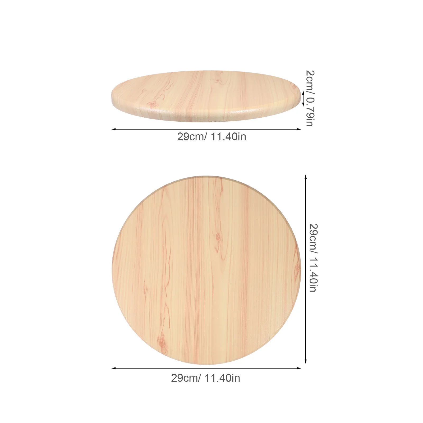 Wooden Round Stool Replacement Seat for Bar Stools Chairs Home Office Kitchen Cafe Sturdy Solid Wood Design Elegant Stylish