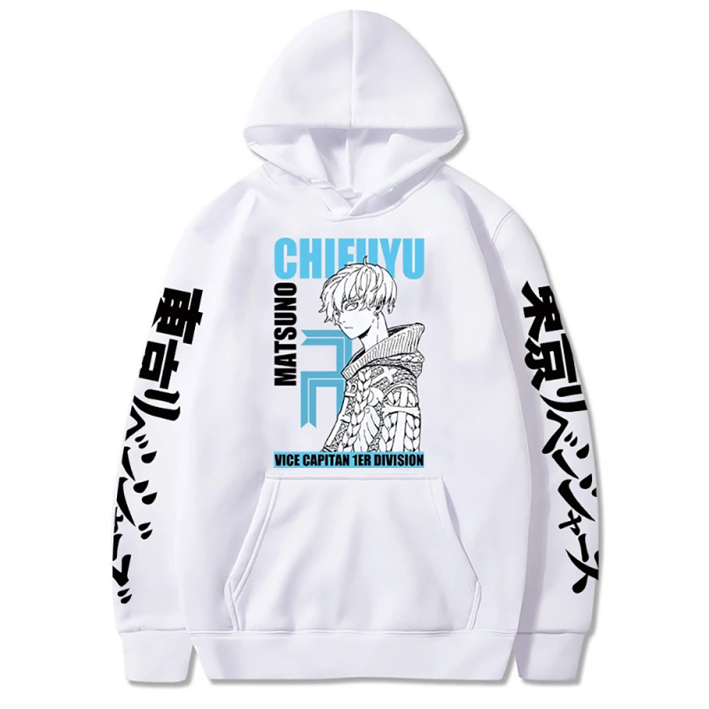 Harajuku Anime Tokyo Revengers Matsuno Chifuyu Print Men Women Hoodies Plus Size Sweatshirt Long Sleeve Unisex Pullover