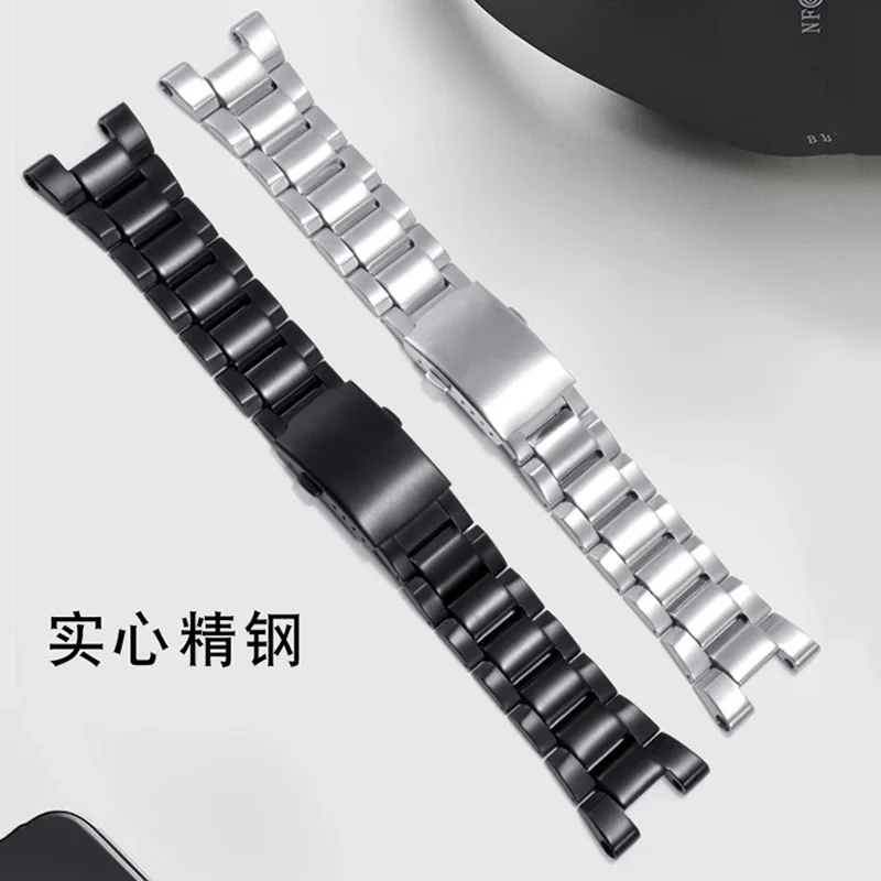 Для Casio GST-B100 GST-W120L 130L 310 300 GST-S130/S110/S120 нейлоновый ремешок из натуральной кожи с стальным сердцем, ремешок для часов с инструментами