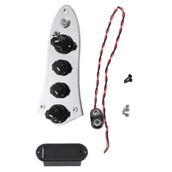 Universal 5 Jazz JB-08 Bass Loaded Control Plate for 4/5 String Bass Guitar Parts