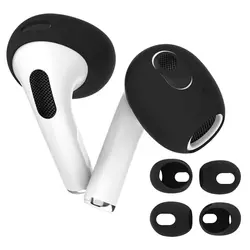 1 Pair Soft Anti Slip Silicone Ear Cover For AirPods 3 Earphone Protective Earbuds Eartips Earphone Replacement Accessories
