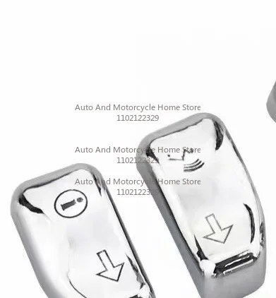 Moto Accessory Black Chrome Hand Control Switch Housing Buttons Caps For Harley Touring Electra Street Glide CVO 2014-2018 New